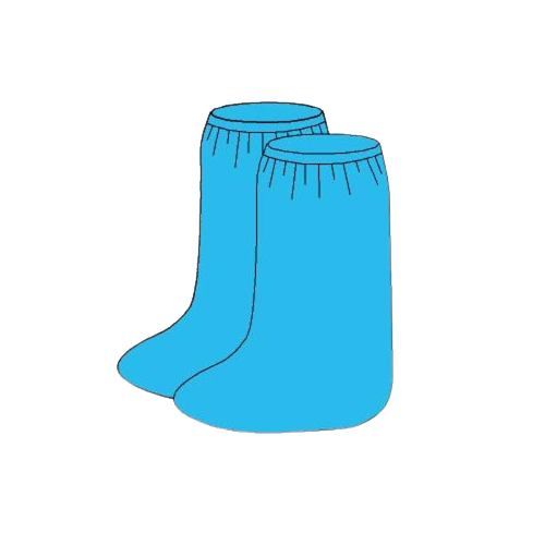 Бахіли високі, на резинці, щ. 25-30г/м2, 1 пара стерильні, Неман